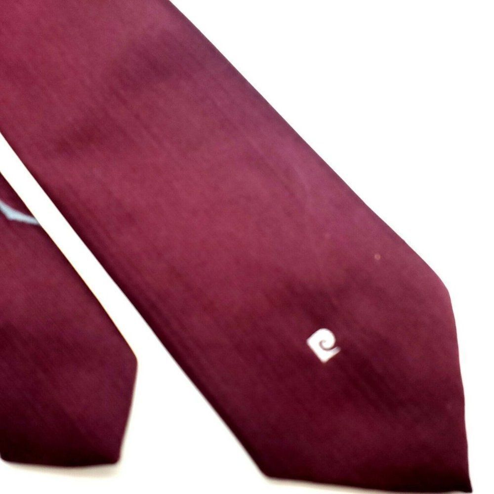 Pierre Cardin Polyester Tie Purple Short Skinny